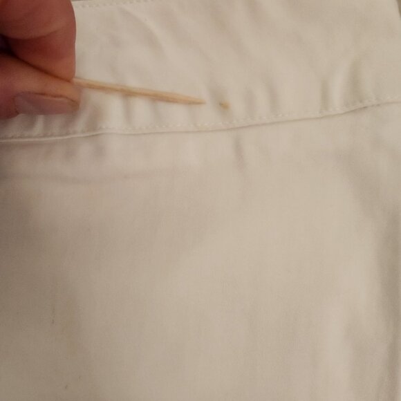 NEW Coldwater Creek Pants Size 14 Sateen Crop White NWT‎ See Description - Picture 11 of 11